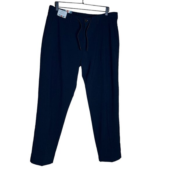 English Laundry NWT 36 Men Ankle Fit Jogger Pant Comfort Versatile Navy Blue - Picture 1 of 9